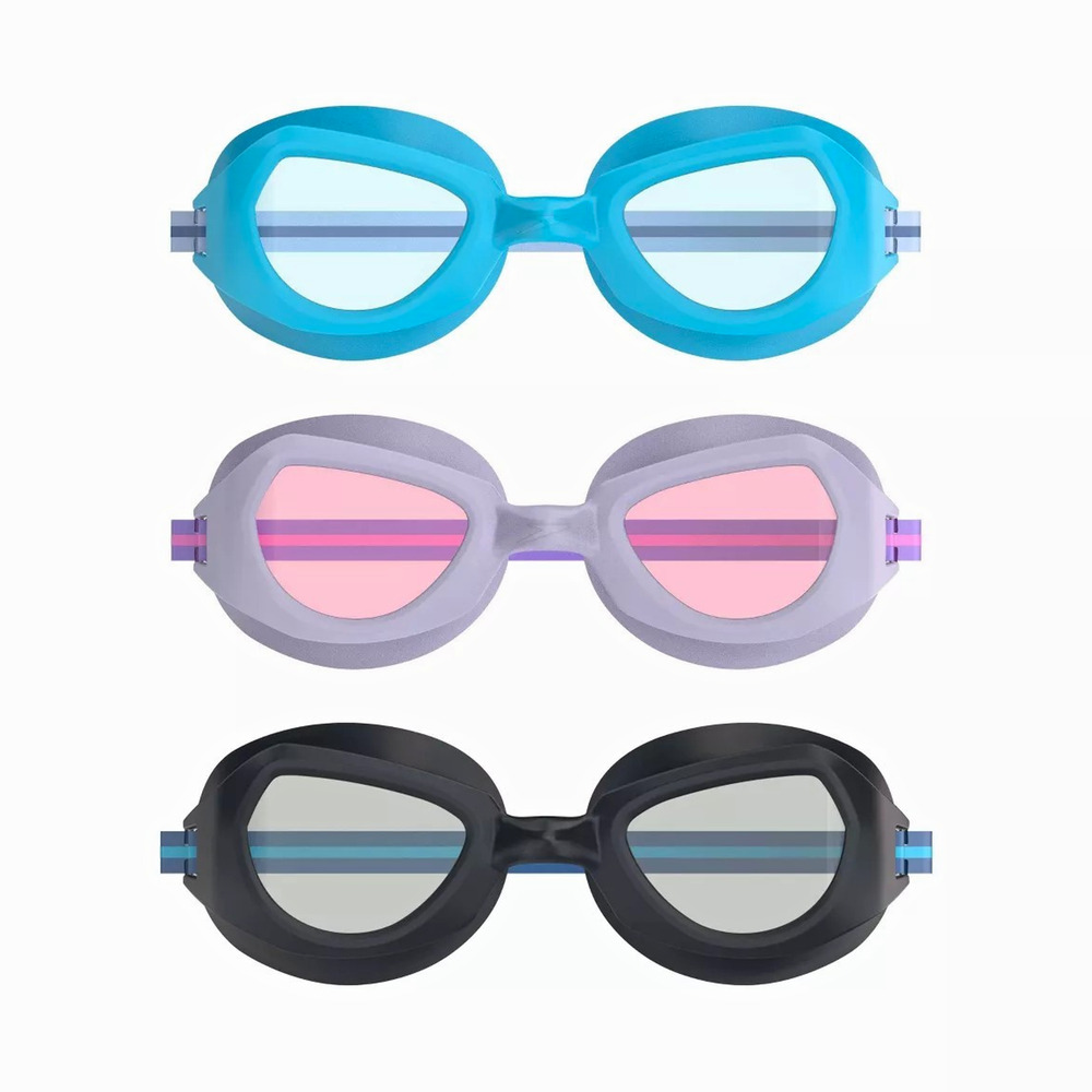 Speedo Jr. Sprinter Junior Swim Goggles 3-Pack Ages 6-14 Anti-Fog UV